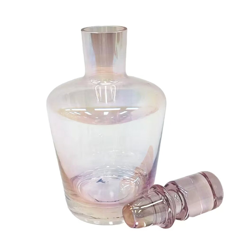40.5oz Pink Glass Decanter - Picture 4 of 5